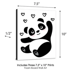 Big Dot Of Happiness Party Like A Panda Bear - Nursery Wall Art, Kids Room Decor And Panda Home Decor - Gift Ideas - 7.5 X 10 Inches - Set Of 3 Prints -Nursery Decor Store GUEST 9bd8ebda 783f 4f57 8cbe 8af32159c20b