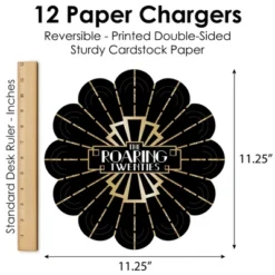 Big Dot Of Happiness Roaring 20’s - 1920s Art Deco Jazz Party Round Table Decorations - Paper Chargers - Place Setting For 12 10 Big Dot Of Happiness Roaring 20’s - 1920s Art Deco Jazz Party Round Table Decorations - Paper Chargers - Place Setting For 12 -Nursery Decor Store GUEST 9c757768 fb3b 4110 9e54 f5840662ec49