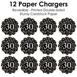 Big Dot Of Happiness Adult 30th Birthday - Gold - Birthday Party Round Table Decorations - Paper Chargers - Place Setting For 12 9 Big Dot Of Happiness Adult 30th Birthday - Gold - Birthday Party Round Table Decorations - Paper Chargers - Place Setting For 12 -Nursery Decor Store GUEST 9d076930 771c 46a1 a762 a9b29db1c27d