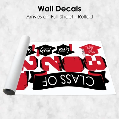 Big Dot Of Happiness Red Class Of 2023 Graduation Party Wall Decals Set Of 20 4 Big Dot Of Happiness Red Class Of 2023 Graduation Party Wall Decals Set Of 20 - Image 4