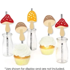 Big Dot Of Happiness Wild Mushrooms - Paper Straw Decor - Red Toadstool Party Striped Decorative Straws - Set Of 24 6 Big Dot Of Happiness Wild Mushrooms - Paper Straw Decor - Red Toadstool Party Striped Decorative Straws - Set Of 24 -Nursery Decor Store GUEST 9d6b05cb de87 46f5 aae0 45ed6ae4ec6a