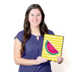 Big Dot Of Happiness Tutti Fruity - Nursery Wall Art, Kids Room And Decor Frutti Summer Home Decor - Gift Ideas - 7.5 X 10 Inches - Set Of 3 Prints -Nursery Decor Store GUEST 9d9fce45 50eb 4716 8101 bfa85c24f7e9