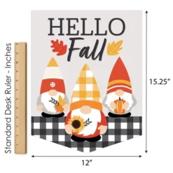 Big Dot Of Happiness Fall Gnomes - Outdoor Home Decorations - Double-Sided Autumn Harvest Party Garden Flag - 12 X 15.25 Inches -Nursery Decor Store GUEST 9e790cc2 27fd 4f6f 815a 848825a6560b