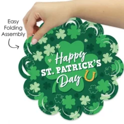 Big Dot Of Happiness Shamrock St. Patrick's Day - Saint Paddy’s Day Party Round Table Decorations - Paper Chargers - Place Setting For 12 -Nursery Decor Store GUEST 9eeb34b7 9598 4314 888f 831e9a3493f5