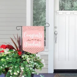 Big Dot Of Happiness Rose Gold Grad - Outdoor Home Decorations - Double-Sided Graduation Party Garden Flag - 12 X 15.25 Inches -Nursery Decor Store GUEST a1eea9dc 76a3 4a4b 83fc 001f24192a66
