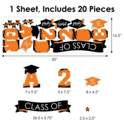 Big Dot Of Happiness Orange Class Of 2023 Graduation Party Wall Decals Set Of 20 11 Big Dot Of Happiness Orange Class Of 2023 Graduation Party Wall Decals Set Of 20 -Nursery Decor Store GUEST a35aab28 c8d5 424e adb5 58d6364c0d7f