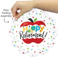 Big Dot Of Happiness Teacher Retirement - Happy Retirement Party Round Table Decorations - Paper Chargers - Place Setting For 12 -Nursery Decor Store GUEST a3957290 39e9 46e5 a508 752e3ba9f313
