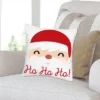 Big Dot Of Happiness Jolly Santa Claus - Christmas Party Home Decorative Canvas Cushion Case - Throw Pillow Cover - 16 X 16 Inches