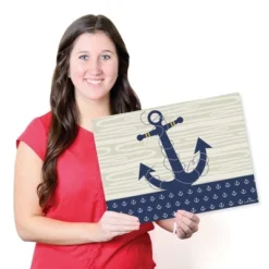 Big Dot Of Happiness Ahoy - Nautical - Party Table Decorations - Baby Shower Or Birthday Party Placemats - Set Of 16 -Nursery Decor Store GUEST a4a65a2b 08c6 4918 a0c3 dbc905f57347