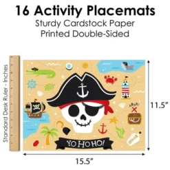 Big Dot Of Happiness Pirate Ship Adventures - Paper Skull Birthday Party Coloring Sheets - Activity Placemats - Set Of 16 -Nursery Decor Store GUEST a88e0582 0c69 4033 919f 4e3892f76bf0