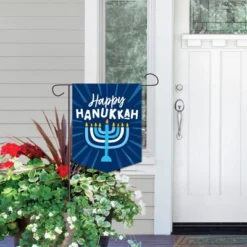 Big Dot Of Happiness Hanukkah Menorah - Outdoor Home Decorations - Double-Sided Chanukah Holiday Party Garden Flag - 12 X 15.25 Inches -Nursery Decor Store GUEST a9cbd7c7 ab16 4648 9449 cd6c56173e26