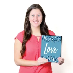 Big Dot Of Happiness Blue Elegant Cross - Nursery Wall Art, Kids Room Decor And Home Decorations - Gift Ideas - 7.5 X 10 Inches - Set Of 3 Prints -Nursery Decor Store GUEST ac7e32d8 9a58 4ac5 af8b 323db5c8f2c6