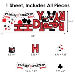 Big Dot Of Happiness Ta-Da, Magic Show - Peel And Stick Magical Birthday Party Decoration - Wall Decals Backdrop -Nursery Decor Store GUEST ad094f4b 3d86 4137 a0a2 a57646ff0f6e