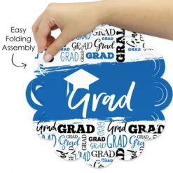 Big Dot Of Happiness Blue Grad - Best Is Yet To Come - Royal Blue Graduation Party Round Table Decorations - Paper Chargers - Place Setting For 12 -Nursery Decor Store GUEST adf1f475 8d9c 4b8c 9a11 43da67337fb6