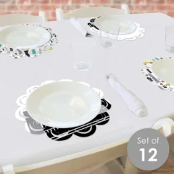 Big Dot Of Happiness NYC Cityscape - New York City Party Round Table Decorations - Paper Chargers - Place Setting For 12