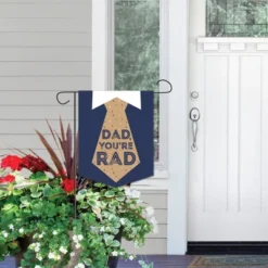 Big Dot Of Happiness My Dad Is Rad - Outdoor Home Decorations - Double-Sided Father's Day Party Garden Flag - 12 X 15.25 Inches -Nursery Decor Store GUEST b051d677 559e 466b 8568 9a7e3dcab8ae