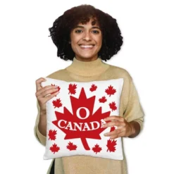 Big Dot Of Happiness Canada Day - Party Home Decorative Canvas Cushion Case - Throw Pillow Cover - 16 X 16 Inches -Nursery Decor Store GUEST b2de038c ae1f 4285 a9db 9524b9287008