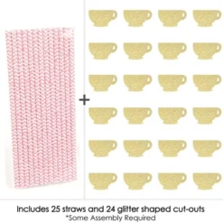 Big Dot Of Happiness Gold Glitter Tea Cup Party Straws - No-Mess Real Gold Glitter Cut-Outs And Decorative Garden Tea Party Paper Straws - Set Of 24 7 Big Dot Of Happiness Gold Glitter Tea Cup Party Straws - No-Mess Real Gold Glitter Cut-Outs And Decorative Garden Tea Party Paper Straws - Set Of 24 -Nursery Decor Store GUEST b49fc6a8 9e84 47b2 b0f7 f91e5e98d5c0