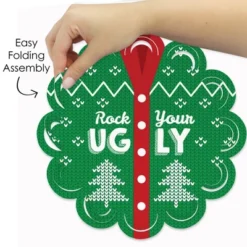 Big Dot Of Happiness Ugly Sweater - Holiday And Christmas Party Round Table Decorations - Paper Chargers - Place Setting For 12 -Nursery Decor Store GUEST b73a7a9f 9800 4e39 8b21 43689fd5bf18