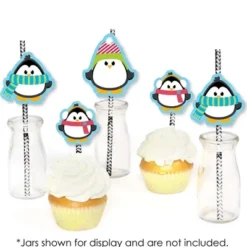 Big Dot Of Happiness Holly Jolly Penguin Paper Straw Decor - Holiday & Christmas Striped Decorative Straws - Set Of 24 6 Big Dot Of Happiness Holly Jolly Penguin Paper Straw Decor - Holiday & Christmas Striped Decorative Straws - Set Of 24 -Nursery Decor Store GUEST b75d0042 c9e3 468f be12 4bacb2fd4c7b