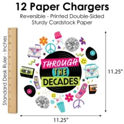 Big Dot Of Happiness Through The Decades - 50s, 60s, 70s, 80s, And 90s Party Round Table Decorations - Paper Chargers - Place Setting For 12 10 Big Dot Of Happiness Through The Decades - 50s, 60s, 70s, 80s, And 90s Party Round Table Decorations - Paper Chargers - Place Setting For 12 -Nursery Decor Store GUEST b7f5a9b6 f350 42df b236 7e4f1ba1278d