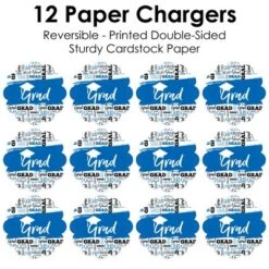 Big Dot Of Happiness Blue Grad - Best Is Yet To Come - Royal Blue Graduation Party Round Table Decorations - Paper Chargers - Place Setting For 12 -Nursery Decor Store GUEST b81ce7f6 bd21 43cf 8aa1 038f824bf4db