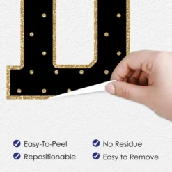 Big Dot Of Happiness Gold Graduation Party Decor - Vinyl Wall Decals - Grad -Nursery Decor Store GUEST b87e305a d5c0 4ab2 9034 1e69bdf56860