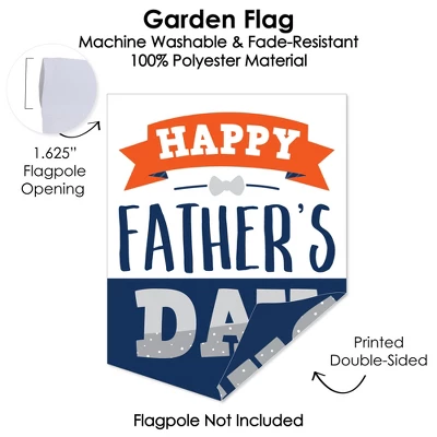 Big Dot Of Happiness Happy Father's Day - Outdoor Home Decorations - Double-Sided We Love Dad Party Garden Flag - 12 X 15.25 Inches 2 Big Dot Of Happiness Happy Father's Day - Outdoor Home Decorations - Double-Sided We Love Dad Party Garden Flag - 12 X 15.25 Inches - Image 2
