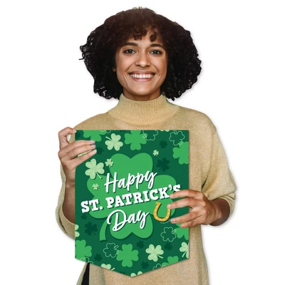 Big Dot Of Happiness Shamrock St. Patrick's Day - Outdoor Home Decorations - Double-Sided Saint Patty's Day Party Garden Flag - 12 X 15.25 Inches 7 Big Dot Of Happiness Shamrock St. Patrick's Day - Outdoor Home Decorations - Double-Sided Saint Patty's Day Party Garden Flag - 12 X 15.25 Inches - Image 7