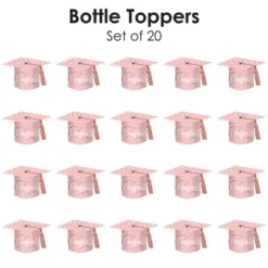 Big Dot Of Happiness Rose Gold Grad - DIY Grad Cap Graduation Party Bottle Topper Decorations - Set Of 20 -Nursery Decor Store GUEST bb658978 93c0 4c33 8fd5 c171c81af737