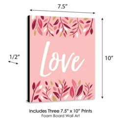 Big Dot Of Happiness Pink Elegant Cross - Nursery Wall Art, Kids Room Decor And Home Decorations - Gift Ideas - 7.5 X 10 Inches - Set Of 3 Prints -Nursery Decor Store GUEST bb79b5f5 a5b8 44c9 90cb 3d5319249aa9