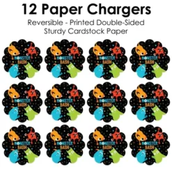 Big Dot Of Happiness Monster Bash - Little Monster Birthday Party Or Baby Shower Round Table Decorations - Paper Chargers - Place Setting For 12 -Nursery Decor Store GUEST bb8c0d94 0d3f 486f 95f5 83515eb0ac4e