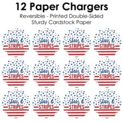 Big Dot Of Happiness Stars & Stripes - Patriotic Party Round Table Decorations - Paper Chargers - Place Setting For 12 -Nursery Decor Store GUEST bcabf79d 377c 470c bb9c 768703b7f911