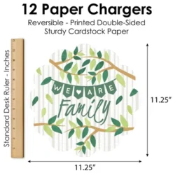 Big Dot Of Happiness Family Tree Reunion - Family Gathering Party Round Table Decorations - Paper Chargers - Place Setting For 12 -Nursery Decor Store GUEST bcebdfd1 6d4e 4393 af66 ff02ac5b408f