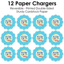 Big Dot Of Happiness Thank You Teachers - Teacher Appreciation Round Table Decorations - Paper Chargers - Place Setting For 12 -Nursery Decor Store GUEST bf1d4bce 5064 4570 a1b5 d174c5344f44