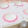 Big Dot Of Happiness Golf Girl - Pink Birthday Party Or Baby Shower Round Table Decorations - Paper Chargers - Place Setting For 12