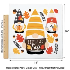 Big Dot Of Happiness Fall Gnomes - Autumn Harvest Party Home Decorative Canvas Cushion Case - Throw Pillow Cover - 16 X 16 Inches -Nursery Decor Store GUEST c1d24646 4d47 462c b1e7 29f7e30c0268