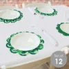Big Dot Of Happiness Shamrock St. Patrick's Day - Saint Paddy’s Day Party Round Table Decorations - Paper Chargers - Place Setting For 12