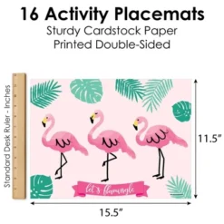 Big Dot Of Happiness Pink Flamingo - Party Like A Pineapple - Paper Tropical Summer Birthday Party Coloring Sheets - Activity Placemats - Set Of 16 -Nursery Decor Store GUEST c20c3de4 62ef 4009 8585 0ecfd8e959ad