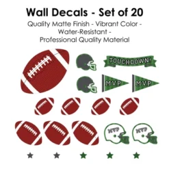Big Dot Of Happiness End Zone - Football - Peel And Stick Sports Decor Vinyl Wall Art Stickers - Wall Decals - Set Of 20 -Nursery Decor Store GUEST c59baca0 6aab 4939 b8d6 5cd69a9a910d