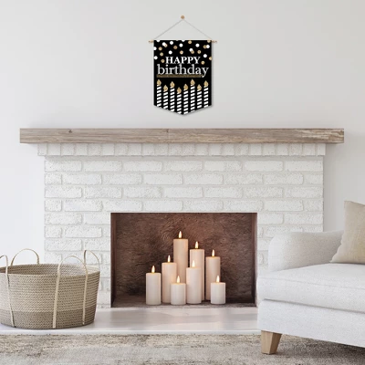 Big Dot Of Happiness Adult Happy Birthday - Gold - Outdoor Home Decorations - Double-Sided Birthday Party Garden Flag - 12 X 15.25 Inches 6 Big Dot Of Happiness Adult Happy Birthday - Gold - Outdoor Home Decorations - Double-Sided Birthday Party Garden Flag - 12 X 15.25 Inches - Image 6