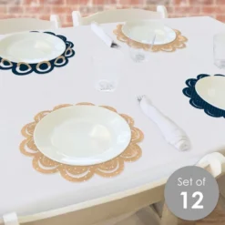 Big Dot Of Happiness Happy Grandparents Day - Grandma & Grandpa Party Round Table Decorations - Paper Chargers - Place Setting For 12