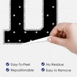 Big Dot Of Happiness Silver Graduation Party Decor - Vinyl Wall Decals - Grad 8 Big Dot Of Happiness Silver Graduation Party Decor - Vinyl Wall Decals - Grad -Nursery Decor Store GUEST c6b94736 f80d 42a1 a6a5 31c64601dd05