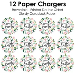 Big Dot Of Happiness Religious Easter - Christian Holiday Party Round Table Decorations - Paper Chargers - Place Setting For 12 -Nursery Decor Store GUEST c9cf8840 c63b 410d 8582 f1d7fd25cbee