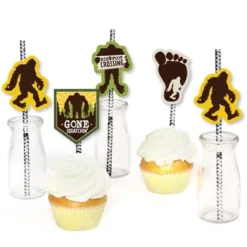 Big Dot Of Happiness Sasquatch Crossing - Paper Straw Decor - Bigfoot Party Or Birthday Party Striped Decorative Straws - Set Of 24 -Nursery Decor Store GUEST ca25005b c466 425b 91b4 3b818f4df0c1