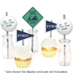 Big Dot Of Happiness Par-Tee Time - Golf - Paper Straw Decor - Baby Shower Or Birthday Party Striped Decorative Straws - Set Of 24 -Nursery Decor Store GUEST ca8a332f 6395 47d9 bf2b 85df637162d7