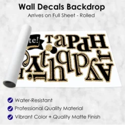 Big Dot Of Happiness Adult 50th Birthday - Gold - Peel And Stick Birthday Party Decoration - Wall Decals Backdrop -Nursery Decor Store GUEST caa4928a a0a0 4496 ac04 a0808ec9cf81