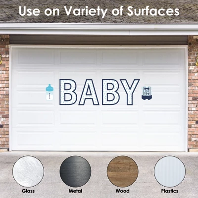 Big Dot Of Happiness It's A Boy - Peel And Stick Blue Baby Shower Standard Banner Wall Decals - Baby 2 Big Dot Of Happiness It's A Boy - Peel And Stick Blue Baby Shower Standard Banner Wall Decals - Baby - Image 2