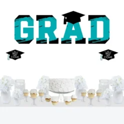 Big Dot Of Happiness Teal Graduation Party Decor - Vinyl Wall Decals - Grad -Nursery Decor Store GUEST cde7de71 e918 4c33 ae33 0a4dc3ff51a9