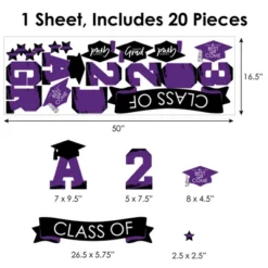 Big Dot Of Happiness Purple Class Of 2023 Graduation Party Wall Decals Set Of 20 11 Big Dot Of Happiness Purple Class Of 2023 Graduation Party Wall Decals Set Of 20 -Nursery Decor Store GUEST ce631e1b b572 43c1 8767 0b06b1ee2364